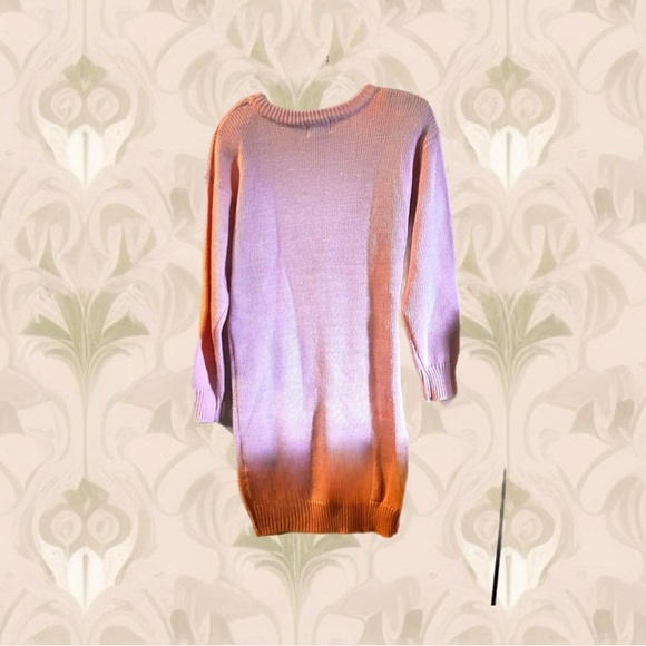 90's Pop Romance Bubblegum Pink Sweater Dress - Picture 2 of 3